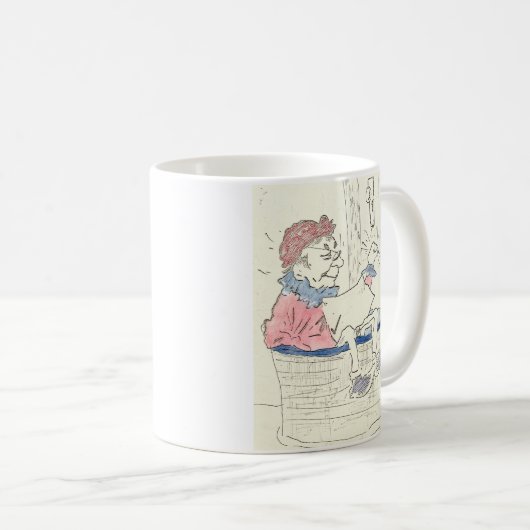 ノック、ノックの医療保障のマグ コーヒーマグカップ (正面右)