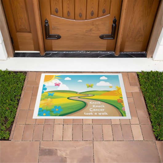 「ノック・ノック」アートDoormat ドアマット (室外)