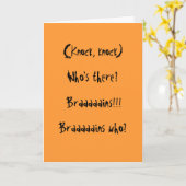 ノック、ノック カード (黄色い花)