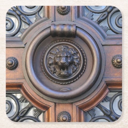 ノック ノック ライオン ヘッド コースター (正面)