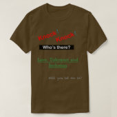ノック Tシャツ (デザイン正面)
