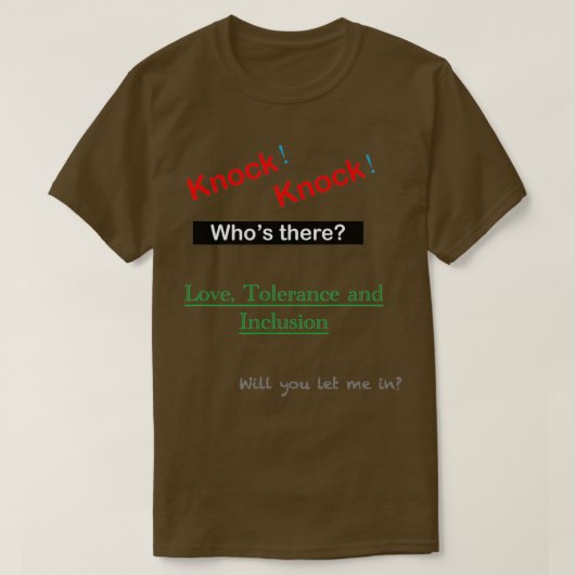 ノック Tシャツ (デザイン正面)