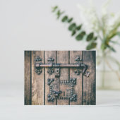 ノッサセノラダペナ教会のドアロック ポストカード (スタンド正面)