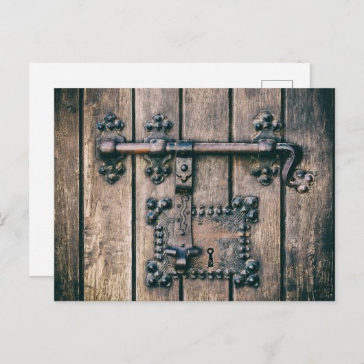 ノッサセノラダペナ教会のドアロック ポストカード (正面/裏面)