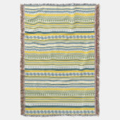 ノッソスのエコー:ミノアインスパイアブランケット スローブランケット (正面縦)