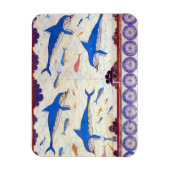 ノッソスのミノア宮から来たドルフィンフレスコ マグネット (縦)