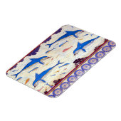 ノッソスのミノア宮から来たドルフィンフレスコ マグネット (左側)