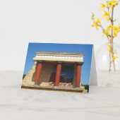 ノッソスのミノア宮殿 カード (黄色い花)