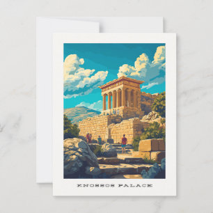ノッソスパレスクレタギリシャ旅行はがき ポストカード