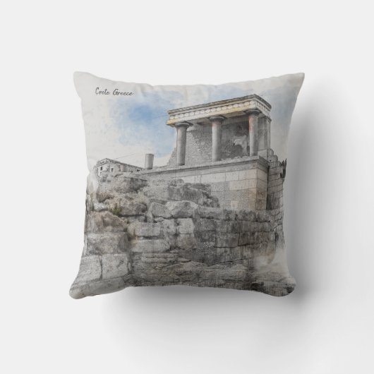 ノッソスパレスクレタ装飾用クッション – 古代ギリシャ クッション (裏面)