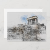 ノッソス宮殿はがき – Heraklion Crete Travel シーズンポストカード (正面/裏面)