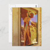 ノッソス・フレスコのミノア絵画宮殿 ポストカード (正面/裏面)