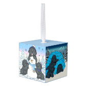 ノッタベアーニューファンドランズウィンターワンダーランド キューブオーナメント (裏面アングル)