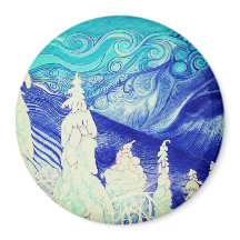 ノッチに向かう冬の木々