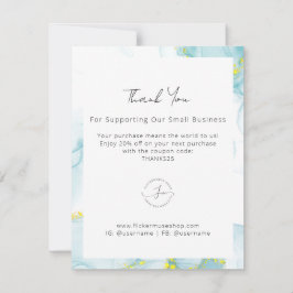 ノッチンガムウォーターカラービジネスサンキューカード サンキューカード