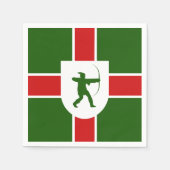 ノッチンガムシャー州旗 スタンダードカクテルナプキン (正面)