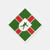 ノッチンガムシャー州旗 スタンダードカクテルナプキン (角)