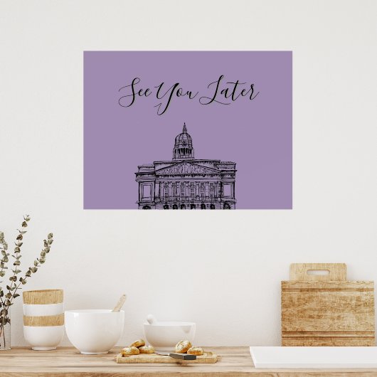 ノッチンガムフローラトーンスケッチ ポスター (キッチン)