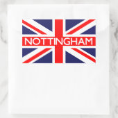 ノッチンガム:イギリス国旗 長方形シール (バッグ)