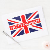 ノッチンガム:イギリス国旗 長方形シール (封筒)