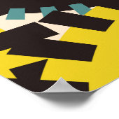 ノッチ付きホイールシームレスパタ数々のーンinカラーvint ポスター (角)