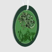 ノッティリラドラゴン！ケルト結び目模様オーナメント オーナメント (正面)