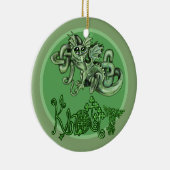 ノッティリラドラゴン!ケルト結び目模様オーナメント セラミックオーナメント (右)