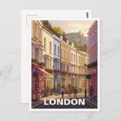 ノッティングヒルロンドン ポストカード (正面/裏面)