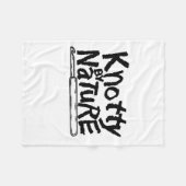 ノッティーバイ自然クロチェットブランケット フリースブランケット (正面(横))