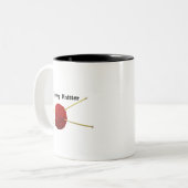 ノッティ編み機の二音マグ ツートーンマグカップ (正面左)