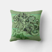 ノッティ・リル・ドラゴン～ケルト結び目模様枕 クッション (裏面)