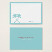 ノッテッドパームツリーズハートビーチ結婚式座席表 (正面&裏面)