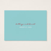 ノッテッドパームツリーズハートビーチ結婚式座席表 (裏面)