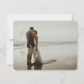 ノッテッドパームツリートロピカルデスティネーションウェディング サンキューカード (裏面)