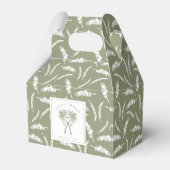 ノッテッドパームツリートロピカルデスティネーションウェディング フェイバーボックス (正面サイド)