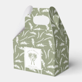 ノッテッドパームツリートロピカルデスティネーションウェディング フェイバーボックス
