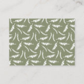 ノッテッドパームツリートロピカルデスティネーションウェディング プレイスカード (裏面)