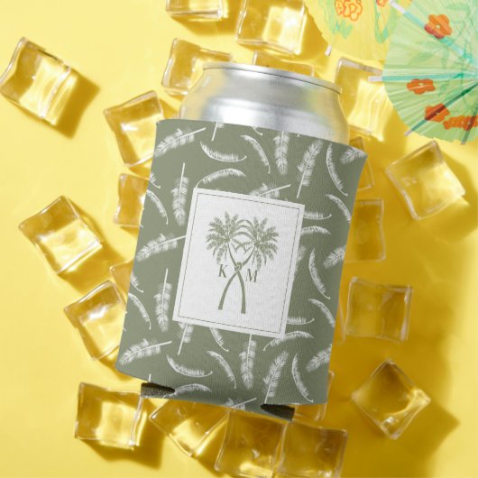 ノッテッドパームツリートロピカルデスティネーションウェディング 缶クーラー (インサイチュ 夏)