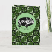 ノットのあるケルトノット アイリッシュ ドラゴン カード (裏面)