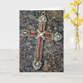 「ノットクロス」イースターカード カード (黄色い花)