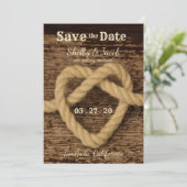 ノットハートの保存日 - 結婚式のご案内 招待状 (スタンド正面)