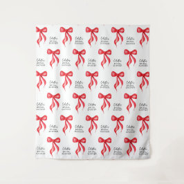 ノットブライダルシャワーの背景を結パーソナライズされたぶ タペストリー