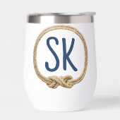 ノットロープフレーム内のモノグラム (左面)