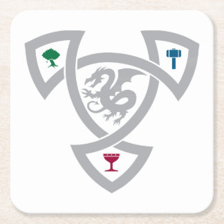 ノット付きDAoCスクエアコースター スクエアペーパーコースター