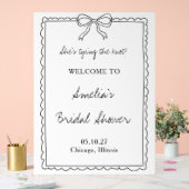 「ノット・ザ・パリスタイル ウェディングシャワー ウェルカムサイン」 アクリルサイン (ウェディング)