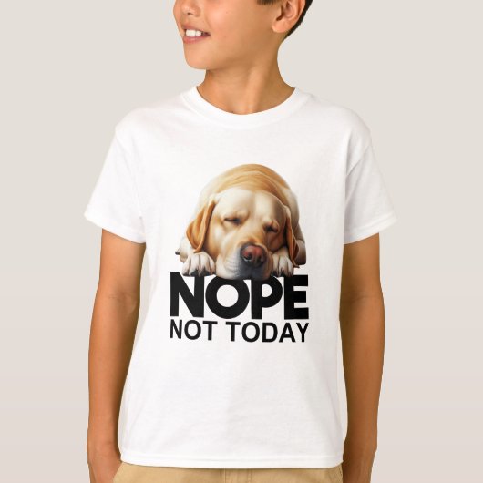 ノッペウントゥデイ黄色ラブラドール Tシャツ (正面)