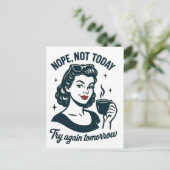 ノッペノットトゥデイレトロコーヒー引用文 シーズンポストカード (スタンド正面)