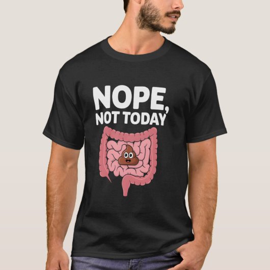 ノッペントゥーおもしろい便秘トイレミームウンチ Tシャツ (正面)