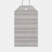 ノッ図解入りの、写真付きのト結婚式の引き出物ラベル – グレー ギフトタグ (裏面)