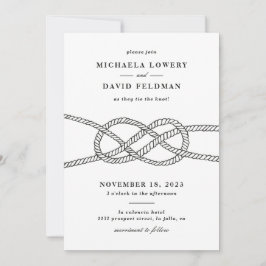 ノッ図解入りの、写真付きのト結婚式招待状 – 黒 招待状